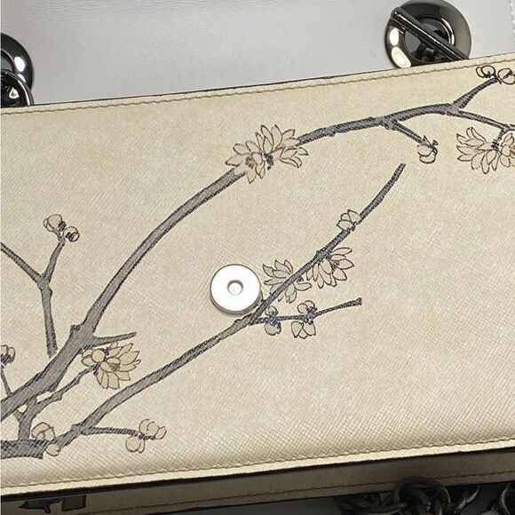 Oscar de la Renta Tro Printed Saffiano Leather Crossbody Bag - Picture 13 of 16